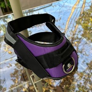 Doggy Kimgdom Purple and Black Dog Harness large NWOT
